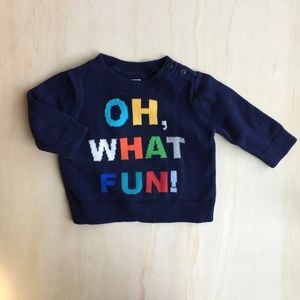 New Baby Gap Sweater. Oh, What Fun!